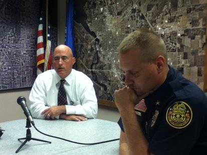 Stevens Point Police Chief Kevin Ruder (L) and Assistant Chief Tom Zenner (R) Stevens Point Police Chief Kevin Ruder (L) and Assistant Chief Tom Zenner (R)