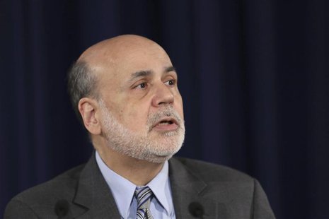 U.S. Federal Reserve Board Chairman Ben Bernanke holds a news conference following the Fed's two-day Federal Open Market Committee (FOMC) me U.S. Federal Reserve Board Chairman Ben Bernanke holds a news conference following the Fed's two-day Federal Open Market Committee (FOMC) me