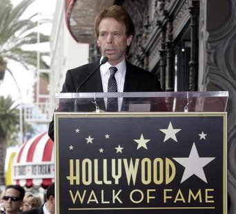 Film and television producer Jerry Bruckheimer speaks during ceremonies unveiling his star on the Hollywood Walk of Fame in Hollywood June 2 Film and television producer Jerry Bruckheimer speaks during ceremonies unveiling his star on the Hollywood Walk of Fame in Hollywood June 2