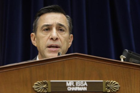 Committee Chairman U.S. Representative Darrell Issa (R-CA) holds a House Oversight and Government Reform Committee hearing on alleged target Committee Chairman U.S. Representative Darrell Issa (R-CA) holds a House Oversight and Government Reform Committee hearing on alleged target