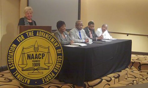 An Michigan NAACP press conference previewed the convention on Friday in Kalamazoo. An Michigan NAACP press conference previewed the convention on Friday in Kalamazoo.