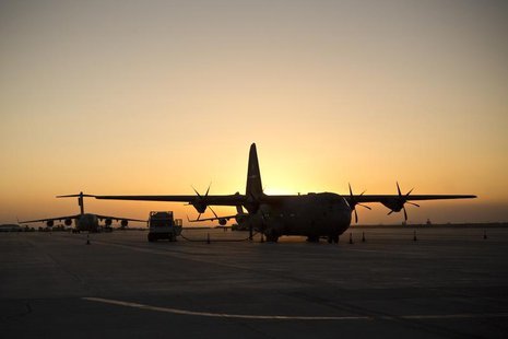 U.S. Army planes are seen on the tarmac at Kandahar Air Base in Kandahar Province, Afghanistan, February 5, 2013. REUTERS/Andrew Burton U.S. Army planes are seen on the tarmac at Kandahar Air Base in Kandahar Province, Afghanistan, February 5, 2013. REUTERS/Andrew Burton