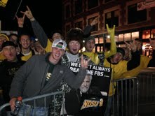 ESPN College GameDay fans gathered in downtown Fargo ESPN College GameDay fans gathered in downtown Fargo