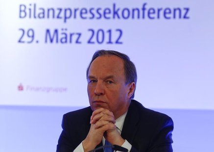 Gerd Haeusler, CEO of BayernLB, pauses during the company's annual news conference in Munich March 29, 2012. REUTERS/Michael Dalder Gerd Haeusler, CEO of BayernLB, pauses during the company's annual news conference in Munich March 29, 2012. REUTERS/Michael Dalder