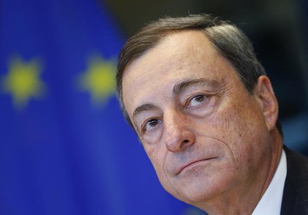 European Central Bank (ECB) President Mario Draghi waits for the start of the European Parliament's Economic and Monetary Affairs Committee European Central Bank (ECB) President Mario Draghi waits for the start of the European Parliament's Economic and Monetary Affairs Committee