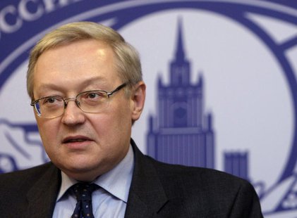 Russia's Deputy Foreign Minister Sergei Ryabkov speaks during a news briefing in the main building of Foreign Ministry in Moscow, in this fi Russia's Deputy Foreign Minister Sergei Ryabkov speaks during a news briefing in the main building of Foreign Ministry in Moscow, in this fi