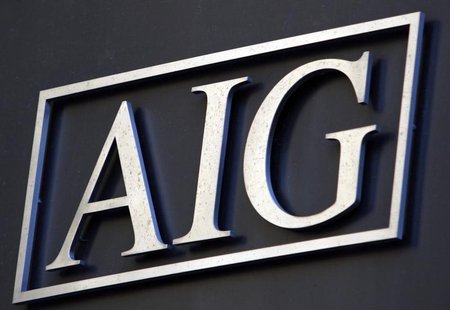 The logo of American International Group Inc. (AIG) on the outside of their corporate headquarters in New York, November 10, 2008. REUTERS/M The logo of American International Group Inc. (AIG) on the outside of their corporate headquarters in New York, November 10, 2008. REUTERS/M