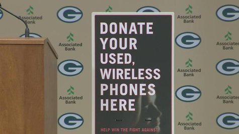 Verizon will donate $10 to Golden House in Green Bay for every phone collected at the Packers-Bears game on Monday, Nov. 4. (Photo by: FOX 11). Verizon will donate $10 to Golden House in Green Bay for every phone collected at the Packers-Bears game on Monday, Nov. 4. (Photo by: FOX 11).