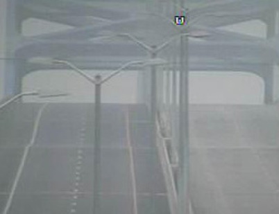 Leo Frigo Bridge as seen from a DOT traffic camera Leo Frigo Bridge as seen from a DOT traffic camera