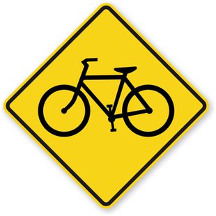 bike traffic sign bike traffic sign