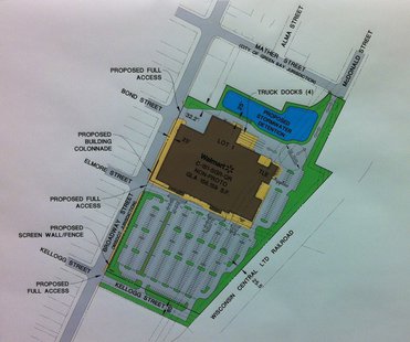 Walmart site plan Walmart site plan