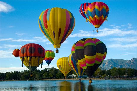 What hot air balloons might look like. What hot air balloons might look like.