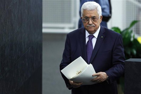 Palestinian President Mahmoud Abbas leaves the podium after addressing the 68th United Nations General Assembly at U.N. headquarters in New Palestinian President Mahmoud Abbas leaves the podium after addressing the 68th United Nations General Assembly at U.N. headquarters in New