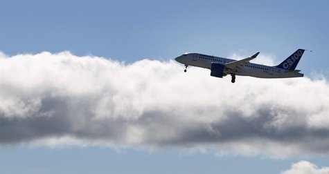 Bombardier's CSeries aircraft takes off for its first test flight in Mirabel, Quebec, September 16, 2013. REUTERS/Christinne Muschi Bombardier's CSeries aircraft takes off for its first test flight in Mirabel, Quebec, September 16, 2013. REUTERS/Christinne Muschi
