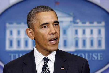 U.S. President Barack Obama speaks from the Briefing Room of the White House in Washington September 27, 2013. REUTERS/Kevin Lamarque (UNITE U.S. President Barack Obama speaks from the Briefing Room of the White House in Washington September 27, 2013. REUTERS/Kevin Lamarque (UNITE