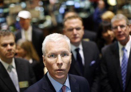 Hillshire Brands CEO Sean Connolly at the post that trades his company's stock on the floor of the New York Stock Exchange, July 3, 2012. RE Hillshire Brands CEO Sean Connolly at the post that trades his company's stock on the floor of the New York Stock Exchange, July 3, 2012. RE