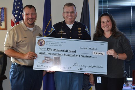 Pictured in the photo from left to right are IDOC Deputy Commissioner James Basinger, ISP Superintendent Doug Carter and IDOC Deputy Commissioner Amanda Copeland. Pictured in the photo from left to right are IDOC Deputy Commissioner James Basinger, ISP Superintendent Doug Carter and IDOC Deputy Commissioner Amanda Copeland.