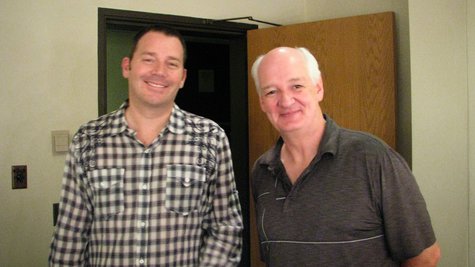 Actors Brad Sherwood and Colin Mochrie backstage at the Theatre @1800 in Stevens Point, September 26 2013 Actors Brad Sherwood and Colin Mochrie backstage at the Theatre @1800 in Stevens Point, September 26 2013