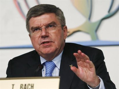 International Olympic Commitee (IOC) newly elected President Thomas Bach holds a news conference in Buenos Aires September 10, 2013. REUTERS International Olympic Commitee (IOC) newly elected President Thomas Bach holds a news conference in Buenos Aires September 10, 2013. REUTERS