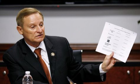 House Financial Services Committee ranking member Spencer Bachus (R-AL) speaks during the Reuters Washington Summit September 23, 2010. REUT House Financial Services Committee ranking member Spencer Bachus (R-AL) speaks during the Reuters Washington Summit September 23, 2010. REUT