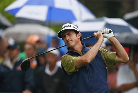 Spain's Gonzalo Fernandez-Castano tees off on the 10th hole during the second round of the 2013 PGA Championship golf tournament at Oak Hill Spain's Gonzalo Fernandez-Castano tees off on the 10th hole during the second round of the 2013 PGA Championship golf tournament at Oak Hill