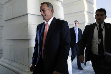 U.S. House Speaker John Boehner (R-OH) arrives at the U.S. Capitol in Washington September 30, 2013. REUTERS/Jonathan Ernst U.S. House Speaker John Boehner (R-OH) arrives at the U.S. Capitol in Washington September 30, 2013. REUTERS/Jonathan Ernst