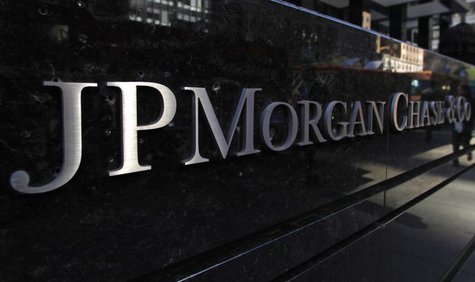 A sign outside the headquarters of JP Morgan Chase & Co in New York, September 19, 2013. REUTERS/Mike Segar A sign outside the headquarters of JP Morgan Chase & Co in New York, September 19, 2013. REUTERS/Mike Segar