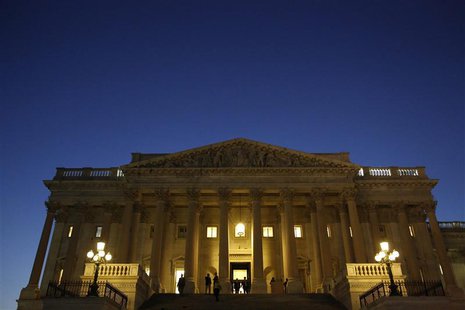 Members of the Republican-controlled U.S. House of Representatives depart after a procedural vote leading up to a late-night session to deal Members of the Republican-controlled U.S. House of Representatives depart after a procedural vote leading up to a late-night session to deal