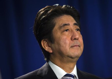Japanese Prime Minister Shinzo Abe speaks at a news conference in New York September 27, 2013. REUTERS/Eric Thayer Japanese Prime Minister Shinzo Abe speaks at a news conference in New York September 27, 2013. REUTERS/Eric Thayer