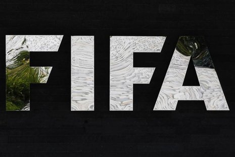 A logo of the International Federation of Football Association (FIFA) is pictured at the Home of FIFA in Zurich July 5, 2012. REUTERS/Michae A logo of the International Federation of Football Association (FIFA) is pictured at the Home of FIFA in Zurich July 5, 2012. REUTERS/Michae