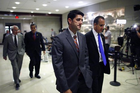U.S. Representative Paul Ryan (R-WI) (C) arrives for a briefing to all members of Congress by senior Obama administration officials, at the U.S. Representative Paul Ryan (R-WI) (C) arrives for a briefing to all members of Congress by senior Obama administration officials, at the