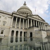 The U.S. Capitol dome is reflected in water on Capitol Hill in Washington after the U.S. government shutdown, October 1, 2013. REUTERS/Larry The U.S. Capitol dome is reflected in water on Capitol Hill in Washington after the U.S. government shutdown, October 1, 2013. REUTERS/Larry