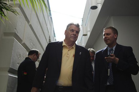 U.S. Representative Peter King (R-NY) (C) departs after a closed-door meeting of the House Republican caucus during a rare Saturday session U.S. Representative Peter King (R-NY) (C) departs after a closed-door meeting of the House Republican caucus during a rare Saturday session