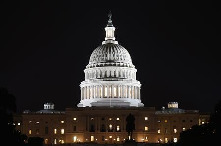 A view of the U.S. Capitol at night, on the eve of a potential federal government shutdown, in Washington September 30, 2013.
REUTERS/Kevin Lamarque A view of the U.S. Capitol at night, on the eve of a potential federal government shutdown, in Washington September 30, 2013.
REUTERS/Kevin Lamarque