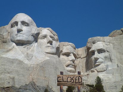 Gov. Dennis Daugaard has sent a letter to the director of the National Park Service offering state personnel and resources to keep Mount Rushmore open in the event of a federal government shutdown. (KELO AM) Gov. Dennis Daugaard has sent a letter to the director of the National Park Service offering state personnel and resources to keep Mount Rushmore open in the event of a federal government shutdown. (KELO AM)