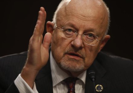 Director of National Intelligence James Clapper testifies at a Senate Intelligence Committee hearing the Foreign Intelligence Surveillance A Director of National Intelligence James Clapper testifies at a Senate Intelligence Committee hearing the Foreign Intelligence Surveillance A