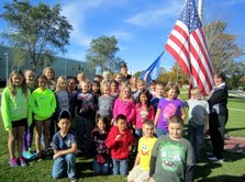 Following the ceremony, Mr. Schuldt poses for a picture with the students of Mrs. Dawn Street. Following the ceremony, Mr. Schuldt poses for a picture with the students of Mrs. Dawn Street.