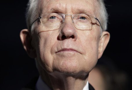 U.S. Senate Majority Leader Harry Reid (D-NV) is pictured following a meeting with U.S. President Barack Obama, House Speaker John Boehner ( U.S. Senate Majority Leader Harry Reid (D-NV) is pictured following a meeting with U.S. President Barack Obama, House Speaker John Boehner (