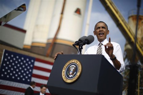 U.S. President Barack Obama delivers remarks on the government funding impasse at M. Luis Construction, a local small business in Rockville, U.S. President Barack Obama delivers remarks on the government funding impasse at M. Luis Construction, a local small business in Rockville,