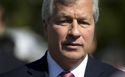 Jamie Dimon, chairman and CEO of JP Morgan Chase, arrives at the White House in Washington, October 2, 2013, for a meeting of the Financial Jamie Dimon, chairman and CEO of JP Morgan Chase, arrives at the White House in Washington, October 2, 2013, for a meeting of the Financial