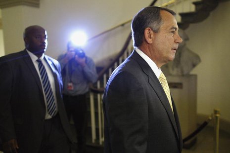 U.S. House Speaker John Boehner (R-OH) (R) arrives at the U.S. Capitol in Washington, October 3, 2013. REUTERS/Jonathan Ernst U.S. House Speaker John Boehner (R-OH) (R) arrives at the U.S. Capitol in Washington, October 3, 2013. REUTERS/Jonathan Ernst