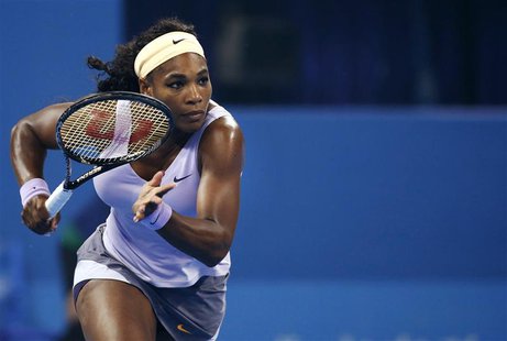 Serena Williams of the U.S. runs to return a shot during her women's singles semi-final match against Agnieszka Radwanska of Poland at the C Serena Williams of the U.S. runs to return a shot during her women's singles semi-final match against Agnieszka Radwanska of Poland at the C
