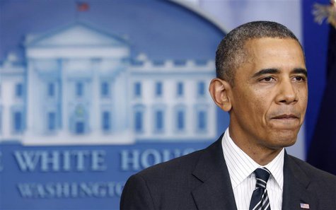U.S. President Barack Obama pauses while speaking from the Briefing Room of the White House in Washington September 27, 2013. REUTERS/Kevin U.S. President Barack Obama pauses while speaking from the Briefing Room of the White House in Washington September 27, 2013. REUTERS/Kevin