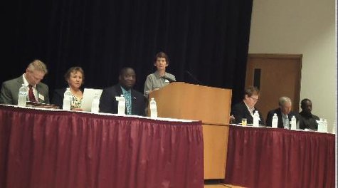 Just a few of the 13 candidates who appeared are pictured in this shot. Just a few of the 13 candidates who appeared are pictured in this shot.
