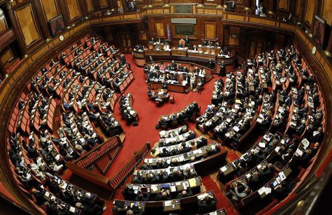 A general view shows the Upper house of the parliament in Rome, in this April 30, 2013 file picture. REUTERS/Giampiero Sposito/Files A general view shows the Upper house of the parliament in Rome, in this April 30, 2013 file picture. REUTERS/Giampiero Sposito/Files
