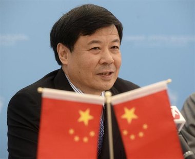 China's Vice Finance Minister Zhu Guangyao attends a briefing at the G20 Summit in Strelna near St. Petersburg, September 5, 2013. REUTERS/R China's Vice Finance Minister Zhu Guangyao attends a briefing at the G20 Summit in Strelna near St. Petersburg, September 5, 2013. REUTERS/R