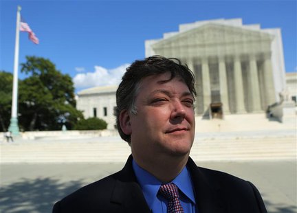 Shaun McCutcheon is shown in front of the United States Supreme Court in Washington, D.C. on September 13, 2013.REUTERS/Gary Cameron Shaun McCutcheon is shown in front of the United States Supreme Court in Washington, D.C. on September 13, 2013.REUTERS/Gary Cameron