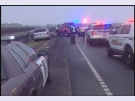 Hwy. 75 crash scene Hwy. 75 crash scene