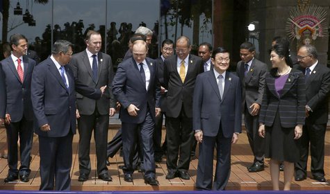 (L-R) Mexico's President Felipe Calderon, Indonesia's President Susilo Bambang Yudhoyono, New Zealand's Prime Minister John Key, Russia's Pr (L-R) Mexico's President Felipe Calderon, Indonesia's President Susilo Bambang Yudhoyono, New Zealand's Prime Minister John Key, Russia's Pr