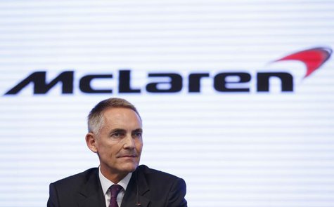 McLaren Group Limited CEO Martin Whitmarsh attends a joint news conference with Honda Motor Co's President and Chief Executive Officer Takan McLaren Group Limited CEO Martin Whitmarsh attends a joint news conference with Honda Motor Co's President and Chief Executive Officer Takan